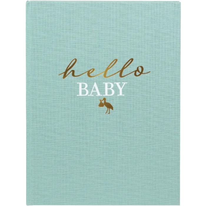 Goldbuch Journal de bébé hello.baby Aqua 21x28 cm 44 pages gaufrage doré