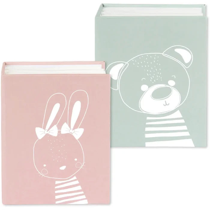 Goldbuch Album à pochettes Polly & Eddy 100 photos 10x15 cm Lapin Rose Ours Vert