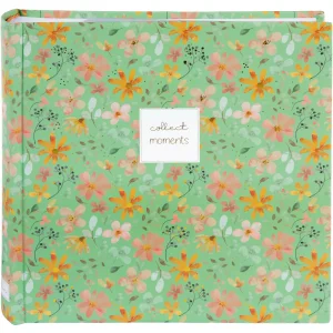 Goldbuch Album à pochettes Floral Whisper 200 photos 10x15 cm vert rose 22x22 cm