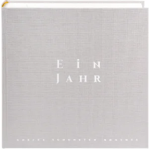 Goldbuch Album photo Un an gris sable 30x31 cm Couverture...