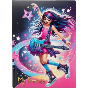 Livre dor des amis Star Melody 15x21 cm 88 pages Rockstar Design