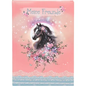 Goldbook livre damis Luna motif cheval 15x21 cm 88 pages...