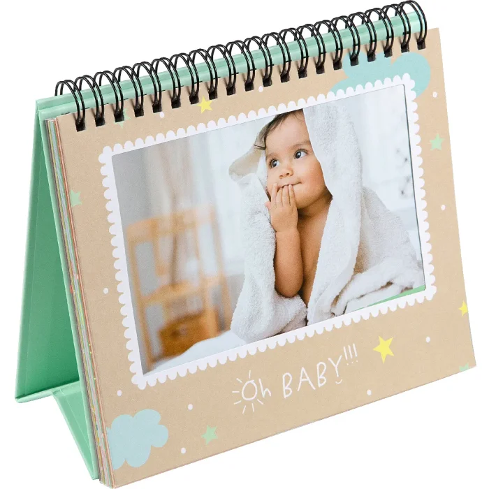 Goldbuch Cadre Flip Oh Baby 18x16 cm pour 12 photos 10x15 cm Présentoir de table