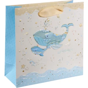 Goldbuch sac cadeau Blue Whale 18x8 cm