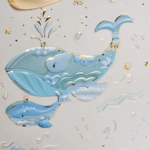 Goldbuch sac cadeau Blue Whale 18x8 cm