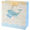 Goldbuch sac cadeau Blue Whale 18x8 cm