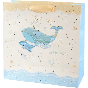 Goldbuch sac cadeau Blue Whale 27x13 cm