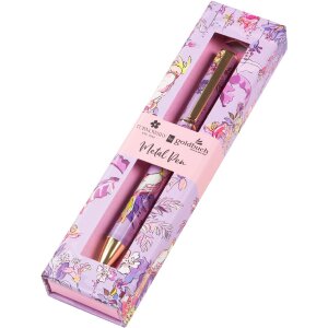 Goldbuch lieblingsSTIFT Insignia Stylo à bille métal floral or violet rose