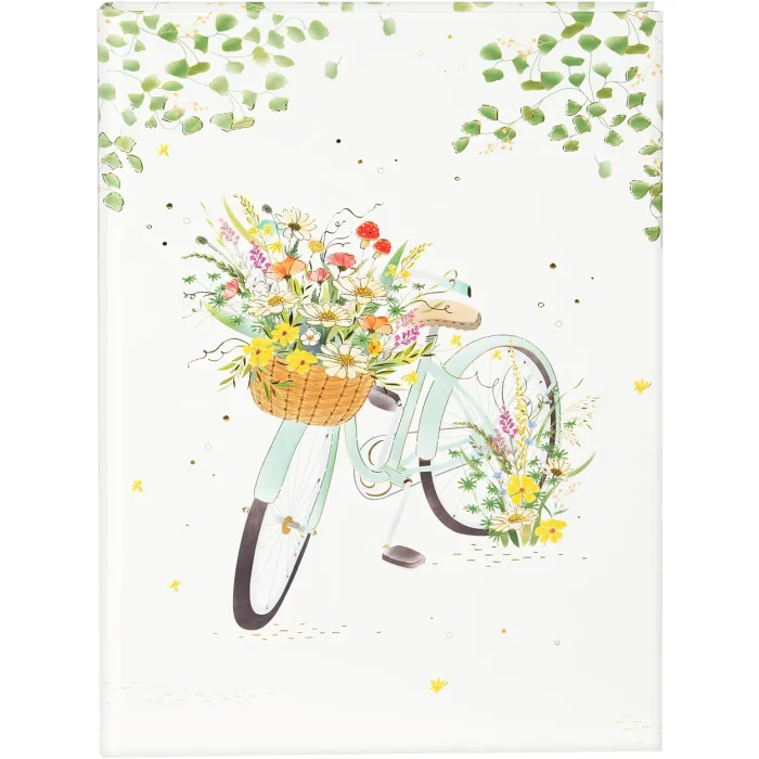 Goldbuch carnet de notes Flowery Bike 15x22 cm 200 pages blanches