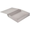 Goldbuch boîte de rangement Bella Vista gris 32x24 cm lin avec fermeture magnétique