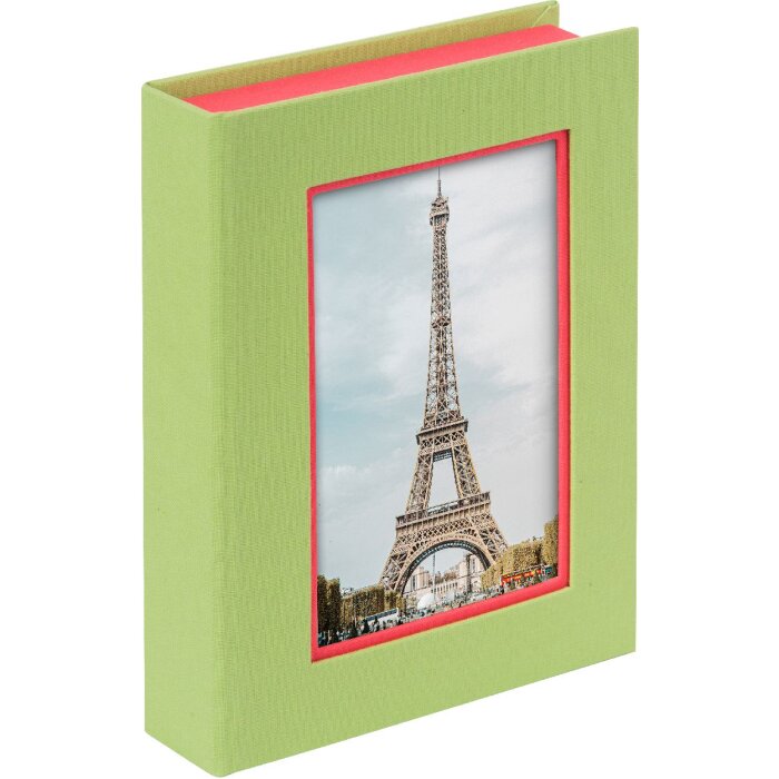 Goldbuch boîte de rangement Bella Vista citron vert corail avec fenêtre photo