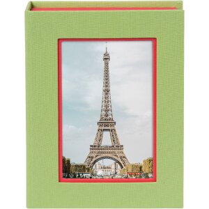 Goldbuch boîte de rangement Bella Vista citron vert corail avec fenêtre photo