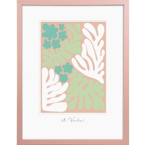 Goldbuch cadre en bois Aura 30x40 cm Dirty Rose bois véritable MDF verre clair