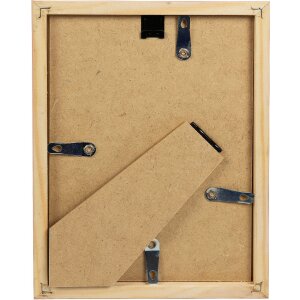 Goldbuch cadre en bois Aura 13x18 cm Beige bois véritable avec présentoir et verre transparent