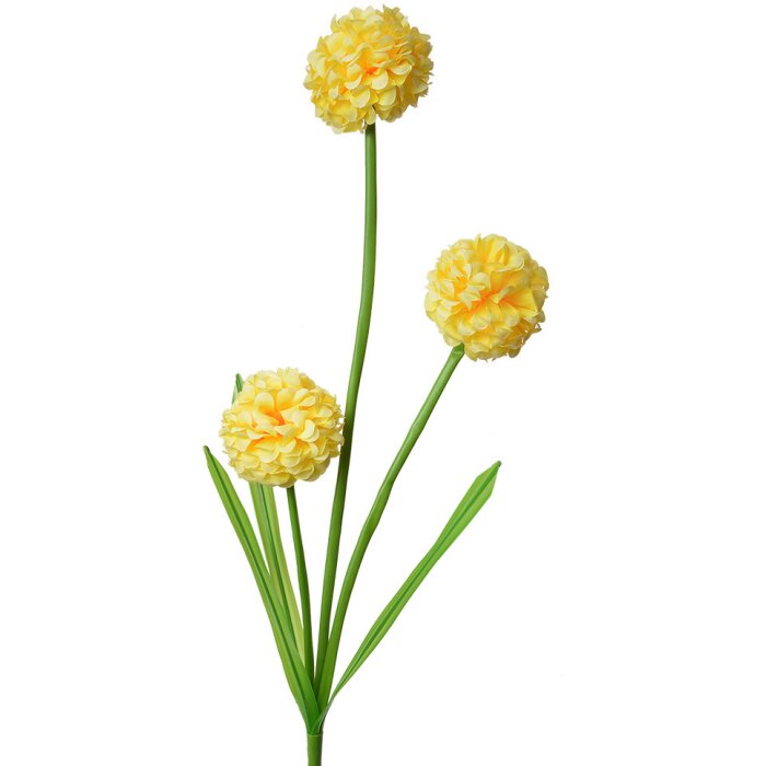 Clayre & Eef 5PL0132Y Décoration Branche avec fleurs jaune 12x8x84 cm