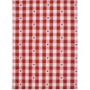 Clayre & Eef LVT42-2 Torchon de cuisine rouge blanc à carreaux avec cœurs 50x70 cm