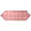 Clayre & Eef LVT65 Chemin de table motif cœur rouge blanc 50x160 cm