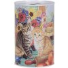 Clayre & Eef 6BL0170 Tirelire motif chat Ø 8x13 cm style campagne