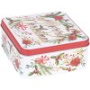 Clayre & Eef 6BL0175 Ensemble de 3 boîtes en métal Design Noël Blanc Rouge