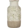 Clayre & Eef 6CE1929M Vase vert Céramique style campagnard Ø 14x26 cm