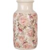 Clayre & Eef 6CE1930M Vase Beige Rose Motif floral Ø 14x26 cm Céramique