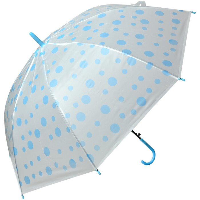 Juleeze JZCUM0021BL Parapluie Enfant Bleu-Blanc Points Ø 88x71 cm