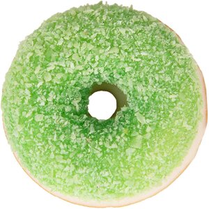 Clayre & Eef 65980GR Décoration Donut Vert Marron Ø 6x2 cm