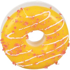 Clayre & Eef 65982 Décoration Donut jaune plastique Ø 8x3 cm