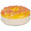 Clayre & Eef 65982 Décoration Donut jaune plastique Ø 8x3 cm