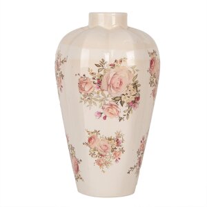 Clayre & Eef 6CE1963L Vase Beige Rose Ø24x40...