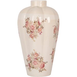 Clayre & Eef 6CE1963L Vase Beige Rose Ø24x40...