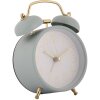 Clayre & Eef 6AC0034BL Réveil bleu or 10x6x12 cm Horloge analogique