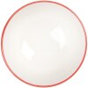 Clayre & Eef 6CEBO0073 Bol en céramique blanc rouge Ø 9x5 cm 125 ml