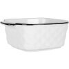 Clayre & Eef 6CEBO0097 Bol en céramique blanc noir 15x12x5 cm 275 ml