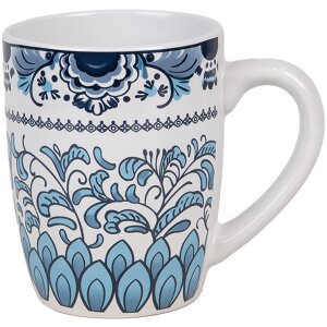 Clayre & Eef 6CEMU0166 Tasse Blanc Bleu...