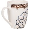 Clayre & Eef 6CEMU0169 Gobelet blanc marron 12x8x10 cm 300 ml style boho