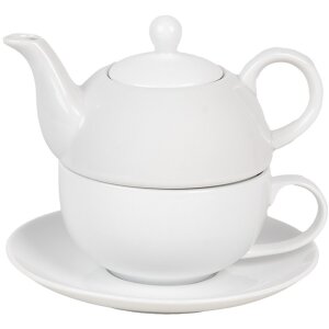 Clayre & Eef 6CETEFO0001 Set Tea-for-One blanc...