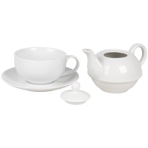 Clayre & Eef 6CETEFO0001 Set Tea-for-One blanc...