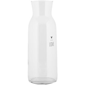 Clayre & Eef BHSGL0001 Carafe en verre 1000 ml...