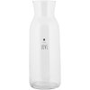 Clayre & Eef BHSGL0001 Carafe en verre 1000 ml Ø 9x25 cm style maison de campagne