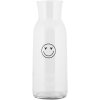 Clayre & Eef BHSGL0003 Carafe en verre Transparent Smiley 1000 ml Ø 9x25 cm