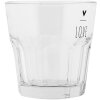 Clayre & Eef BHSGL0009 Verre à boire Transparent Ø 8x8 cm 200 ml