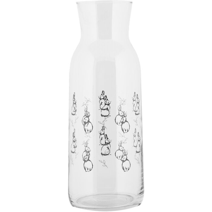 Clayre & Eef BNSGL0001 Carafe en verre Design lapin Ø 9x25 cm 1000 ml