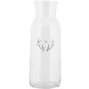 Clayre & Eef NWVGL0001 Carafe motif cerf verre 1000 ml Ø 9x25 cm