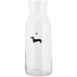 Clayre & Eef PWSGL0002 Carafe en verre Ø 9x25...