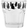 Clayre & Eef PWSGL0005 Verre à boire Transparent Motif chat Ø 8x8 cm 200 ml