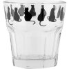 Clayre & Eef PWSGL0005 Verre à boire Transparent Motif chat Ø 8x8 cm 200 ml