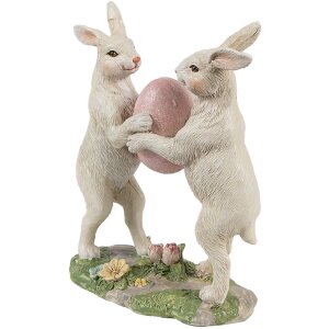 Clayre & Eef 6PR4390 Déco Lapin Beige Rose...