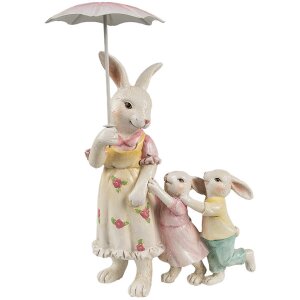 Clayre & Eef 6PR4391 Décoration Lapin blanc...