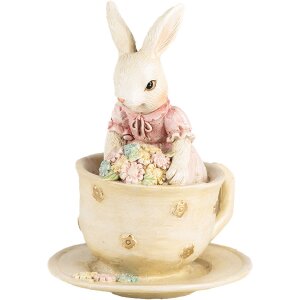 Clayre & Eef 6PR4395 Déco Lapin Beige Rose...